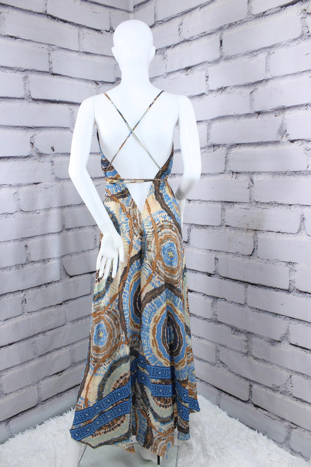 Boho Dress/Casual Bohemian Halter dress/Beach Dress/boho dress/ Goddess Dress/ Godess Maxi Dress /Maxi Bohemian Dress/ Open Back Dress/