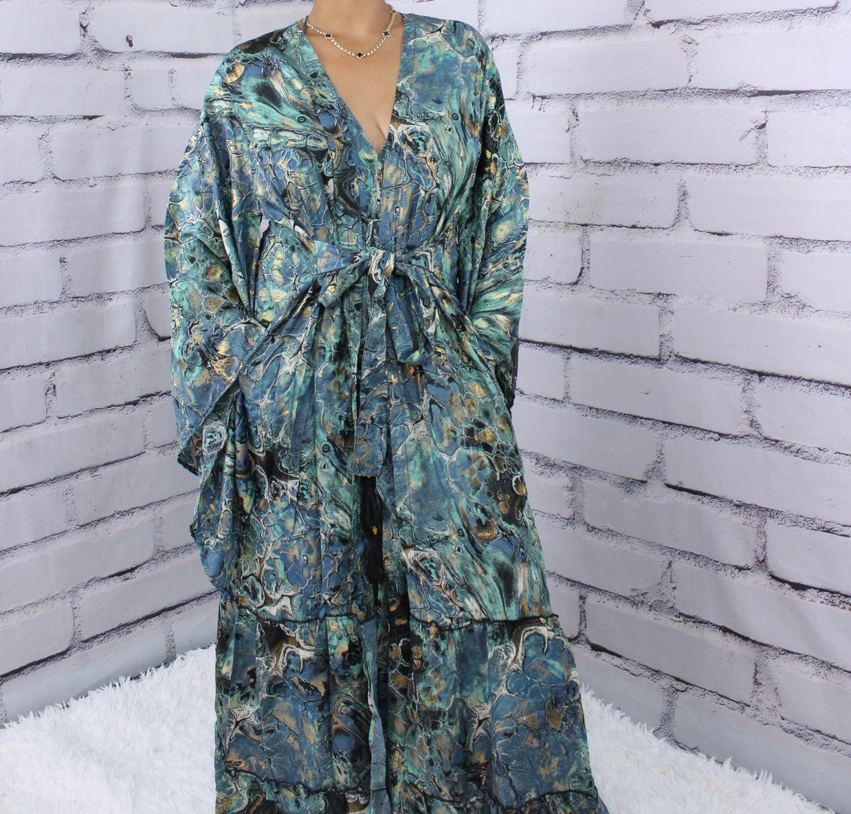 Kimono Dress Boho Set