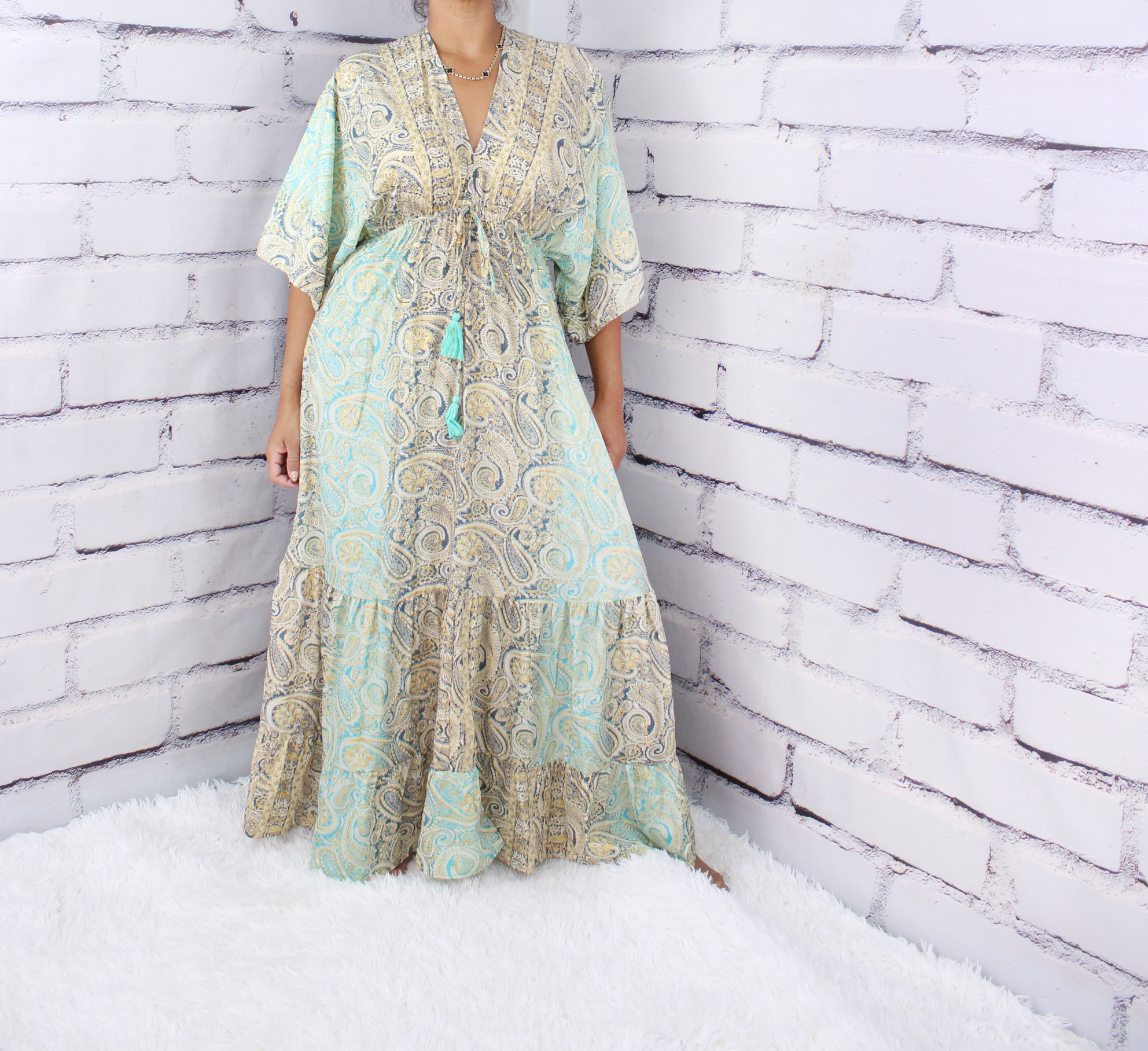 Long Kaftan dress, Bohemian Clothing,