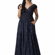 Maxi Gypsy Dress W/Pockets