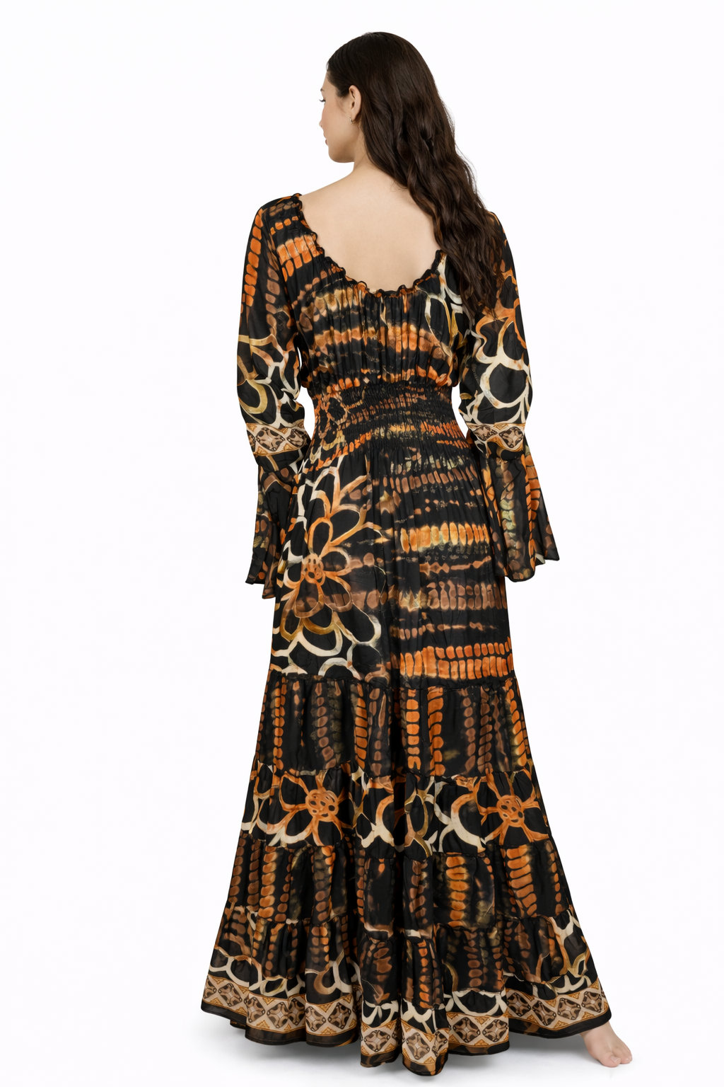 Long Sleeve Boho Maxi Dress