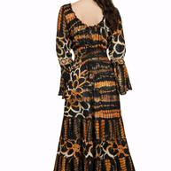 Long Sleeve Boho Maxi Dress