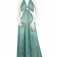 Halter Cut-Out Maxi Dress