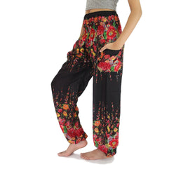 Flower Bohemian Pants,Yoga Pants,Harem Pants, Boho Pants,Travel Pants,Festival Pants,Bohemian pants,Free Shipping