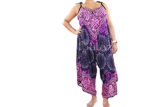 Super Soft Bohemian Jumpsuit w/pockets Festival romper boho clothing Hippie romper Comfy pants Cruise clothing Romper Suit Free Shipping