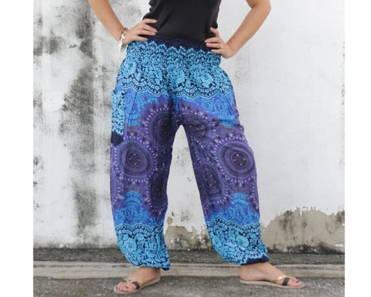 XL boho Pants Hippie Pants /Gypsy Harem Pants/Women boho Pants/Comfy Harem Pants with a Pocket/ beach boho pants/ yoga pants/harem pants