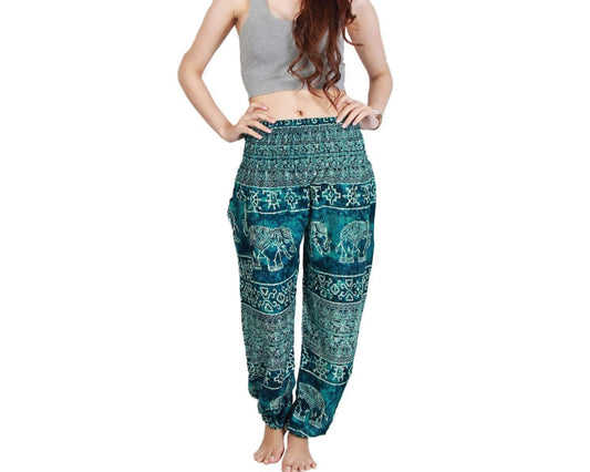 Boho Pants/Hippie Gypsy Pants/long yoga pants/Women's harem Pants/Comfy yoga Pants/Thai Harem Pants Pockets/festival women's trousers