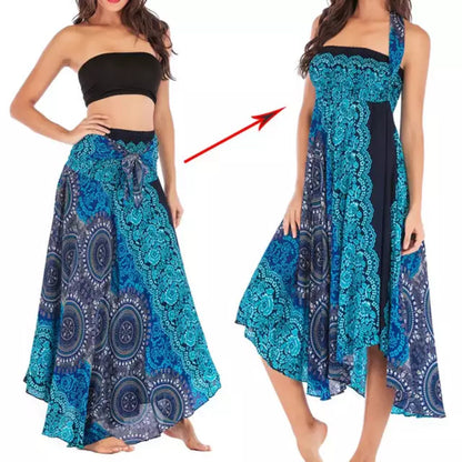 Maxi skirt, gypsy skirt, hippie clothes, Hippie skirt, Beach cover up, Bohemian skirt, Women's dress, Festival skirts, Comfy blue skirt