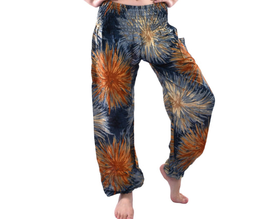 Boho Pants Tie Dye Gypsy Pants  Harem Pants Women Hippie Pants Comfy Harem with Pocket