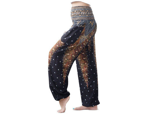 High waisted pants -Bohemian pants -Wide leg pants -Mens harem pants- Plus size pants-Loose pants- Gift for her- Free shipping- Hippie pants