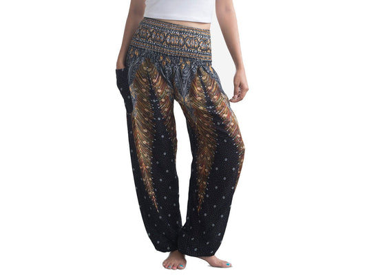 Bohemian pants -Wide leg pants - harem pants- Plus size pants-Loose pants- Gift for her- Free shipping- Hippie pants- High waisted pants