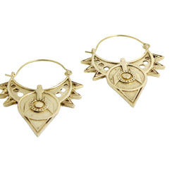 Pure Brass Earrings/Tribal Earrings/Gypsy Earrings/Brass Jewelry/Earrings For Women/Bohemian Style Earrings/Boho Brass Earrings/