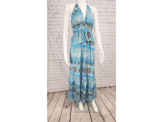 Boho dress,Bohemian Low Back Casual Maxi Dress, Long Tiered Flowy Versatile Dress, Summer Party Festival Clothes, Gypsy Dresses